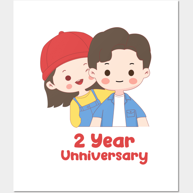 2 year anniversary Wall Art by BINTSTUDIO